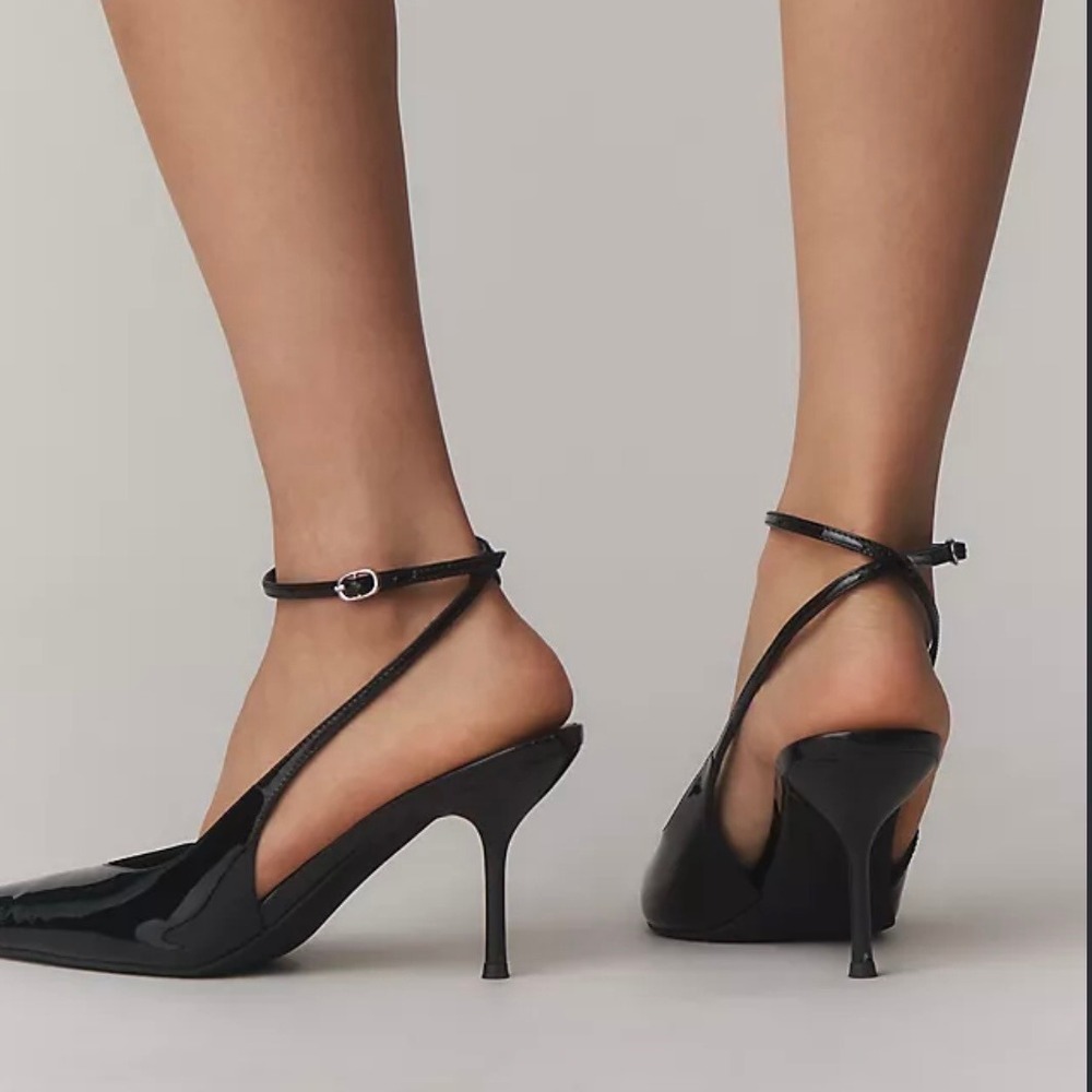 Jeffrey Campbell Women's Black Patent Executive Pumps - Size 9